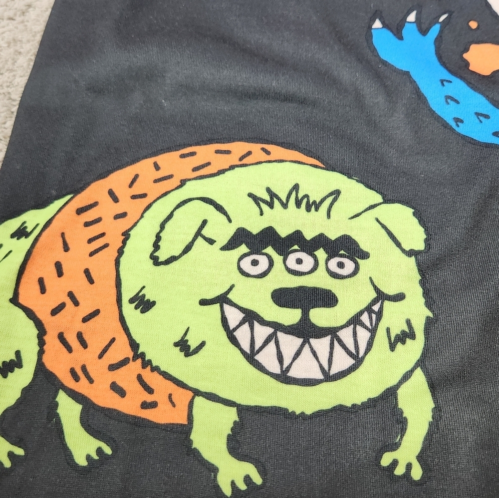Kids Monster Graphic Pajama T-Shirt - Black - Cat & Jack - M (8) - Picture 3 of 10